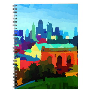 Kansas City Missouri Skyline by Jon Baran Notebook