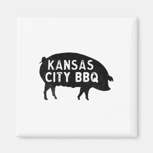 Kansas City Pig Bbq Magnet