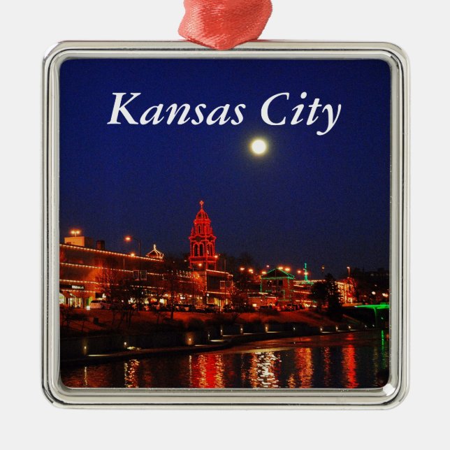 Kansas City Plaza Christmas Lights Ornament (Front)