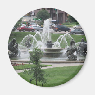Kansas City Plaza fountain Magnet