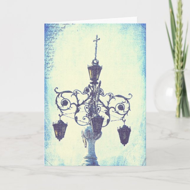 Kansas City Plaza Light With A Touch of Grunge Card (Front)