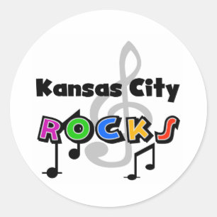 Kansas City Rocks Classic Round Sticker