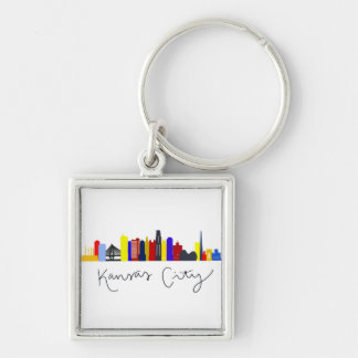Kansas City Skyline Key Ring