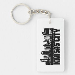 Kansas City Skyline Key Ring