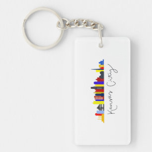 Kansas City Skyline Key Ring