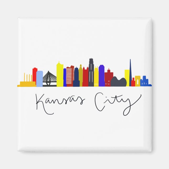Kansas City Skyline Magnet (Front)