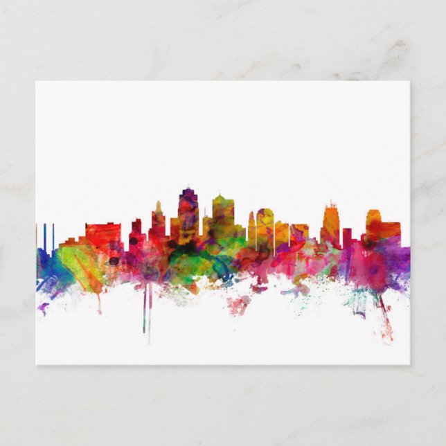 Kansas City Skyline Postcard (Front)