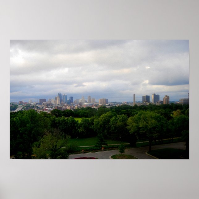 Kansas City Skyline Poster (Front)