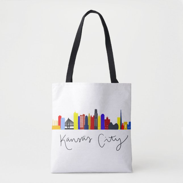 Kansas City Skyline Tote Bag (Front)