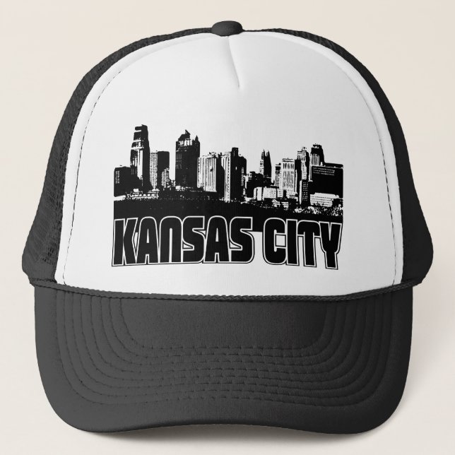 Kansas City Skyline Trucker Hat (Front)