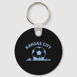 Kansas City Soccer And Skyline Key Ring
