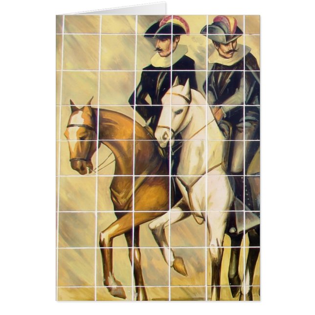 Kansas City Tiles Mural Riders on Horseback (Front)