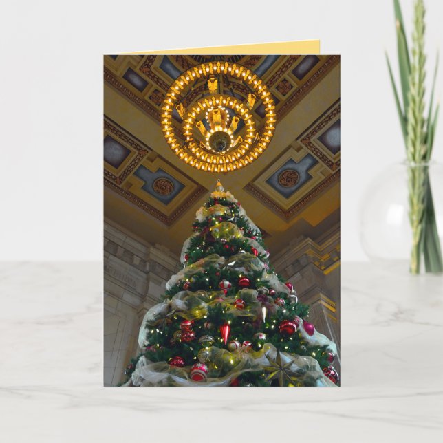 Kansas City Union Station Christmas Tree Holiday Card (Front)