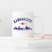 Kansas City Vintage Skyline | Patriotic Missouri