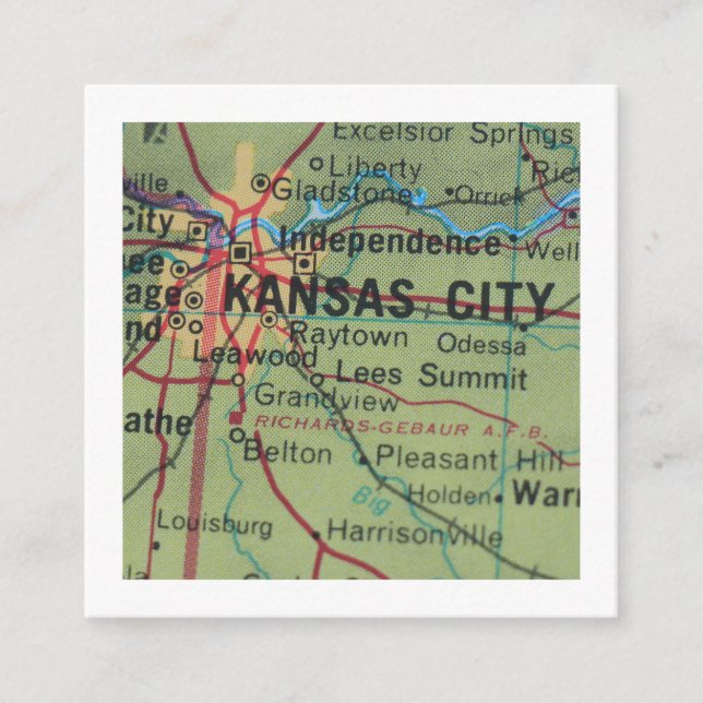 kansas city We've Moved New Address Card (Front)