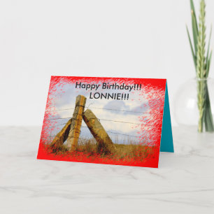 Kansas Country Corner Limestone Post Birthday Card