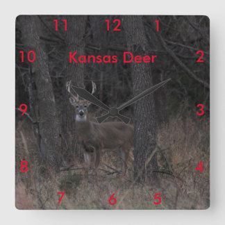 Kansas Deer CLOCK