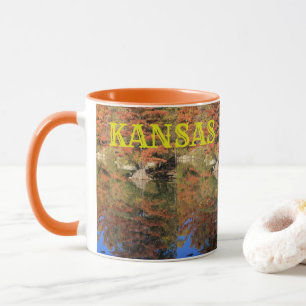 Kansas Fall Colourful Leaves Coffee Mug
