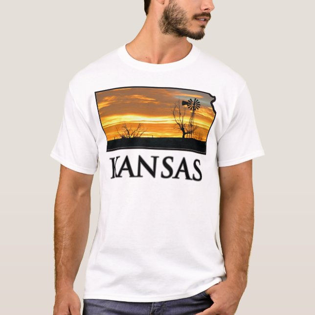 Kansas Farm Windmill T-Shirt (Front)