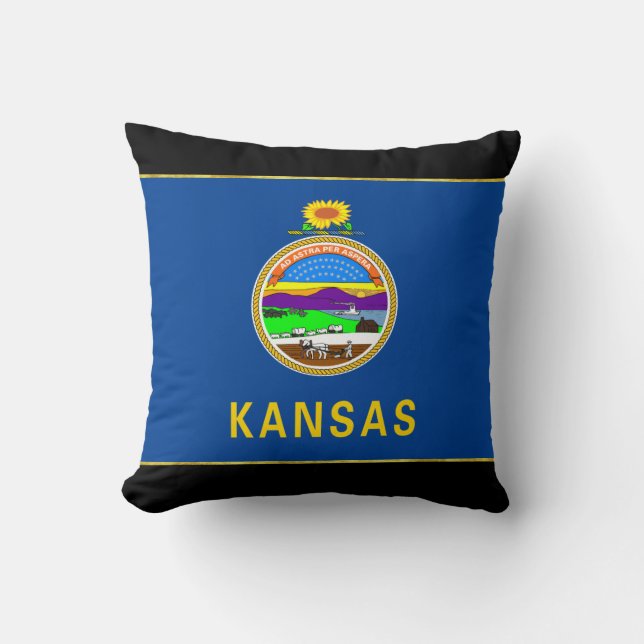 Kansas flag cushion (Front)