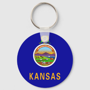 Kansas Flag Keychain