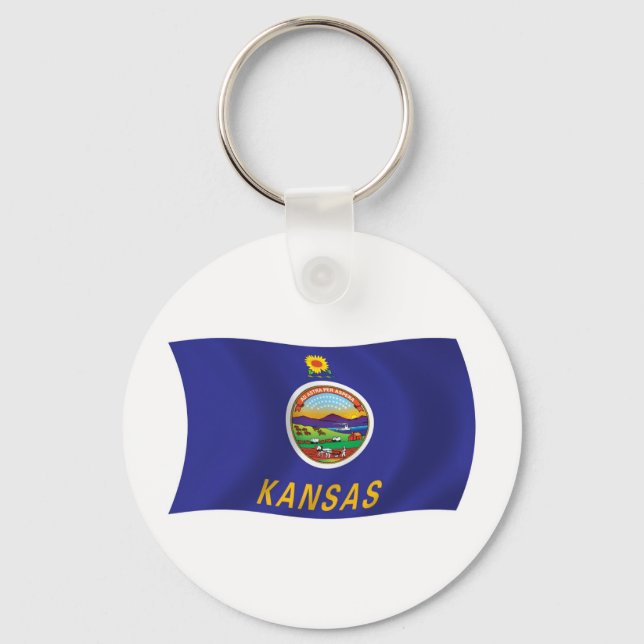 Kansas Flag Keychain (Front)