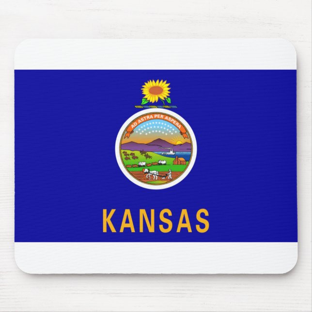 Kansas flag mouse pad (Front)