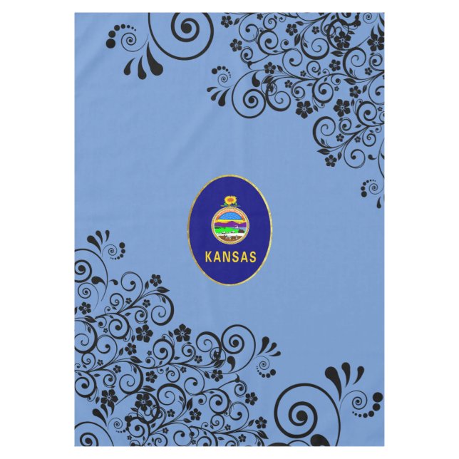 Kansas flag tablecloth (Front)