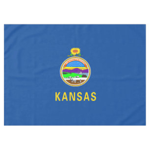 Kansas flag tablecloth