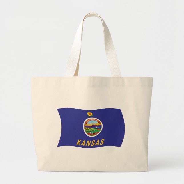 Kansas Flag Tote Bag (Front)