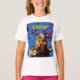 Kansas Foxtail Squirrel Girls' Basic T-Shirt