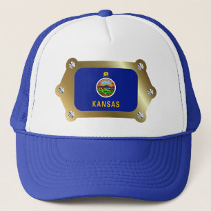 Kansas framed Flag Hat