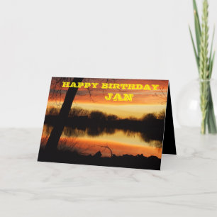 Kansas Golden Sunset Reflection Greeting Card