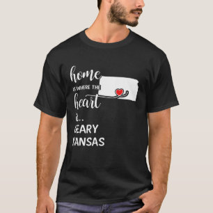 Kansas Home is Where the Heart is Geary County T-Shirt