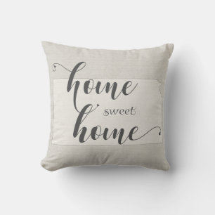 Kansas - Home Sweet Home burlap-look Cushion