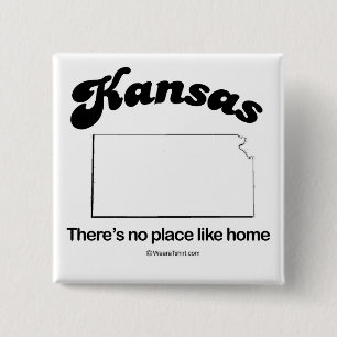KANSAS - "KANSAS STATE MOTTO" T-shirts and Gear 15 Cm Square Badge