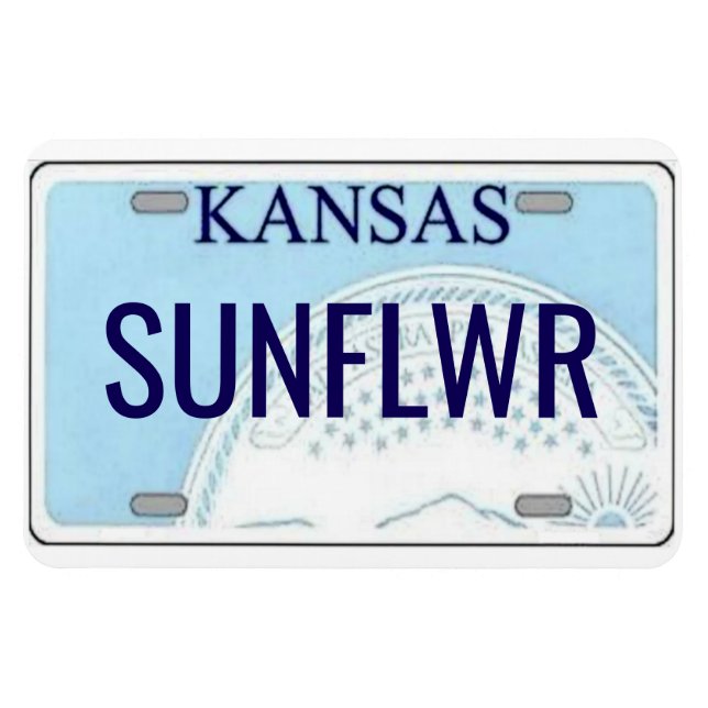 Kansas License Plate Flexible Magnet (Horizontal)