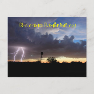 Kansas Lightning POST CARD