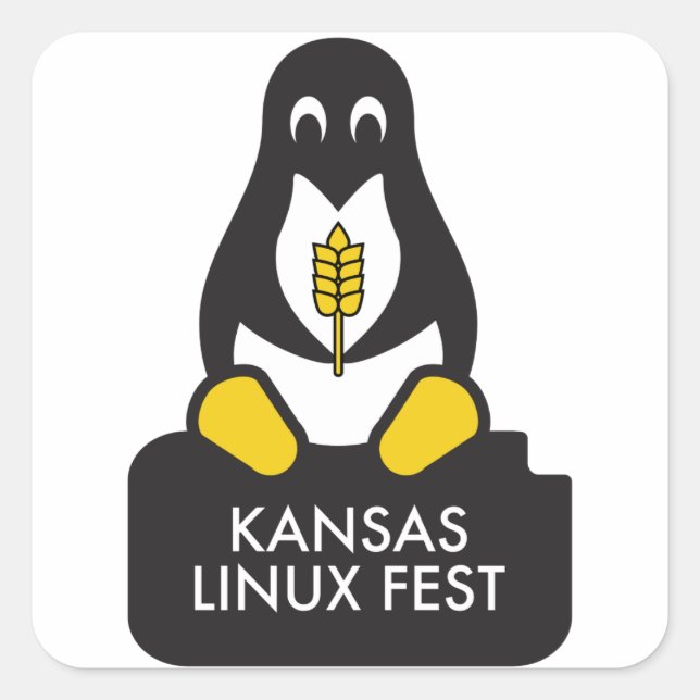 Kansas Linux Fest Stickers (Front)