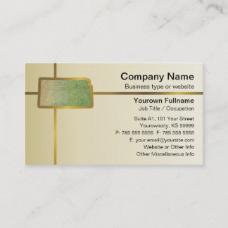 Kansas Map Business Card