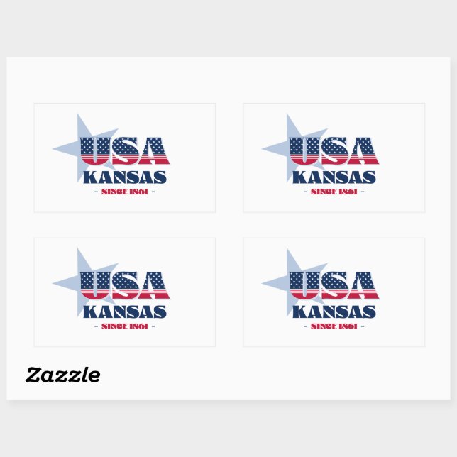 Kansas My Home State Sticker (Sheet)