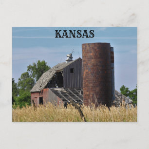Kansas Old Country Barn Post Card