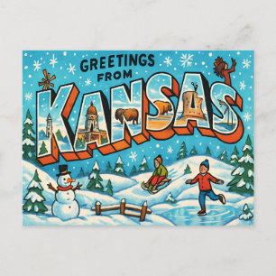 KANSAS Postcard