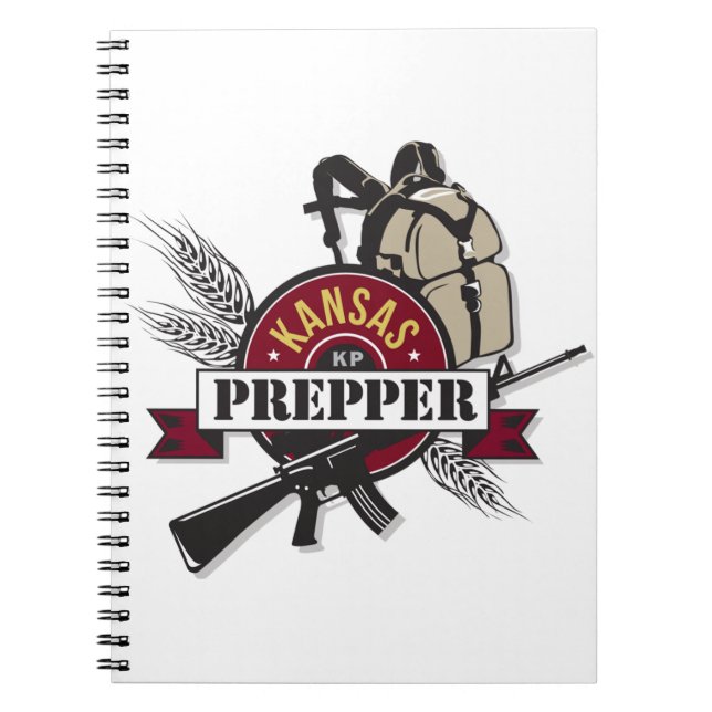 Kansas Prepper Logo Design Notebook (Front)