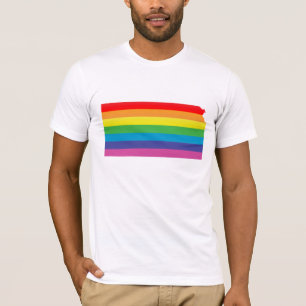 kansas pride. striped. T-Shirt