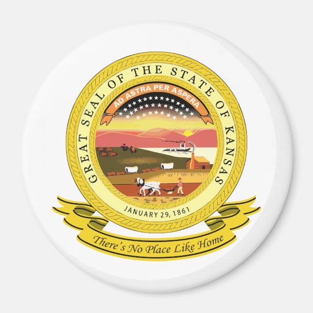 Kansas Seal Magnet (Front)