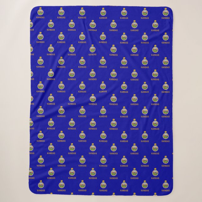 Kansas Sherpa Blanket (Front)