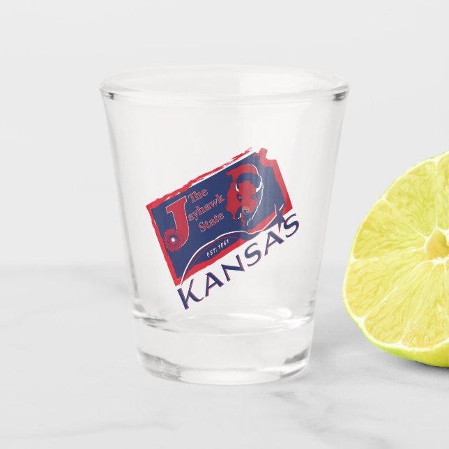 Kansas Shot Glass (Front)