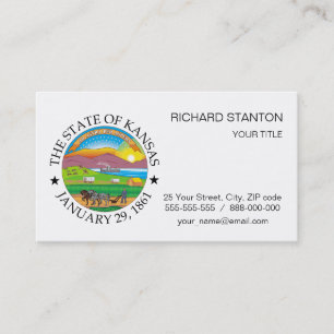Kansas sign business card