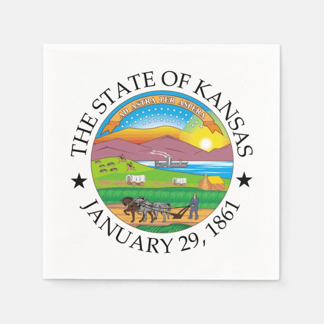 Kansas sign napkin (Front)